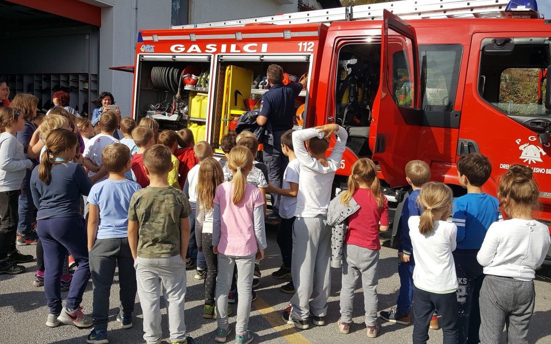 Gasilci na POŠ Drenov Grič