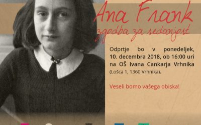 Vabilo na razstavo: Ana Frank – zgodba za sedanjost