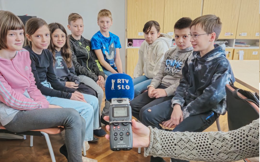 Snemanje za oddajo na Radiu Slovenija
