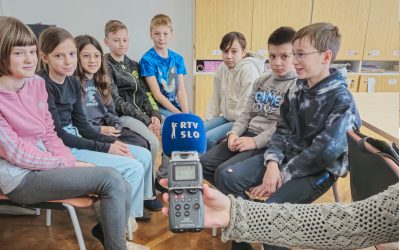 Snemanje za oddajo na Radiu Slovenija